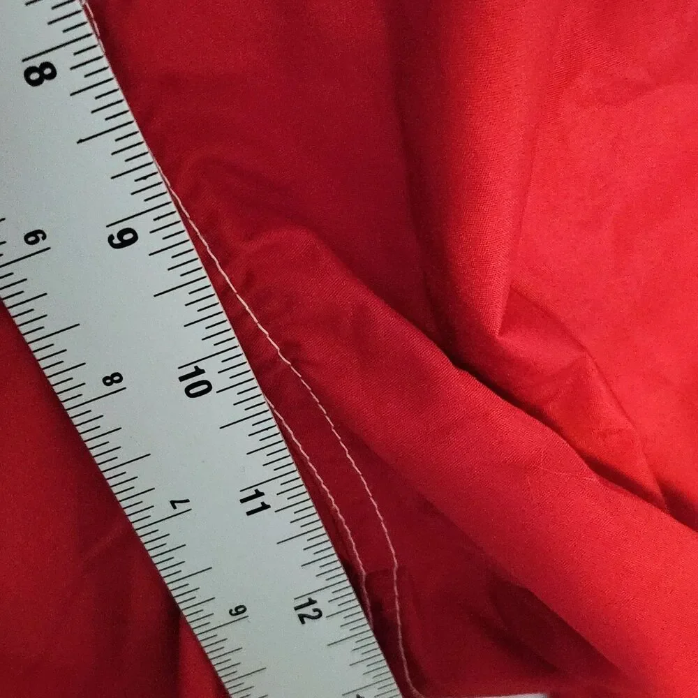Vintage 90s Polo Sport Mens 34 Ralph Lauren Board Shorts Red Spellout Nylon Surf